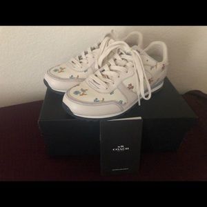 Coach Sneakers size 8 1/2 canvas and leather.